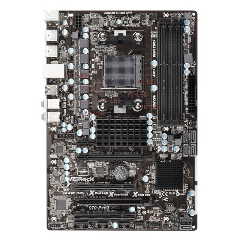 For ASROCK 970 PRO3 R2.0 Motherboard AMD AM3/AM3+ DDR3 ATX Mainboard