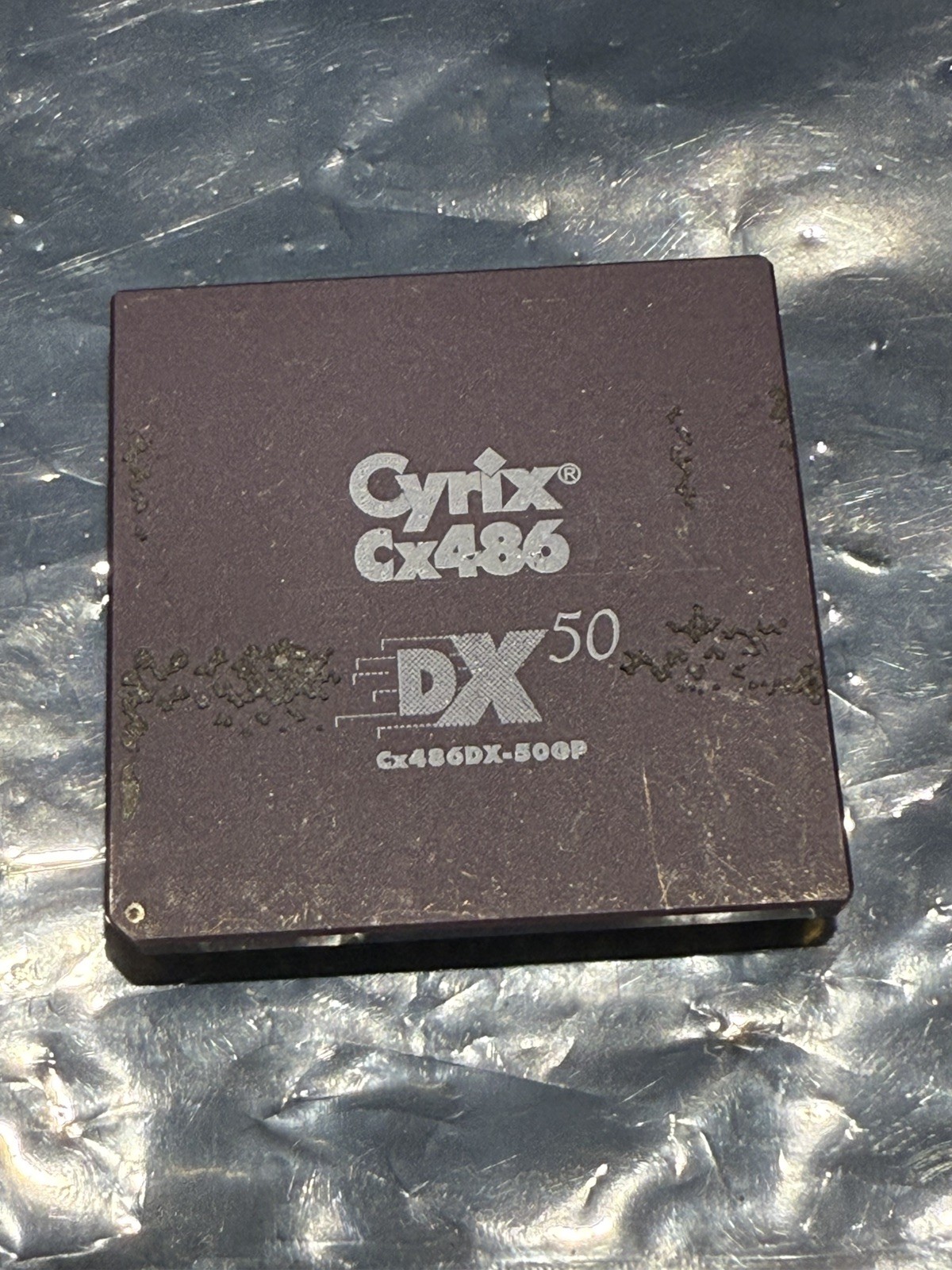 Vintage  Cyrix Cx486 DX 50-MHz Cx486DX-50GP CPU 1993 Rare, same day shipping 