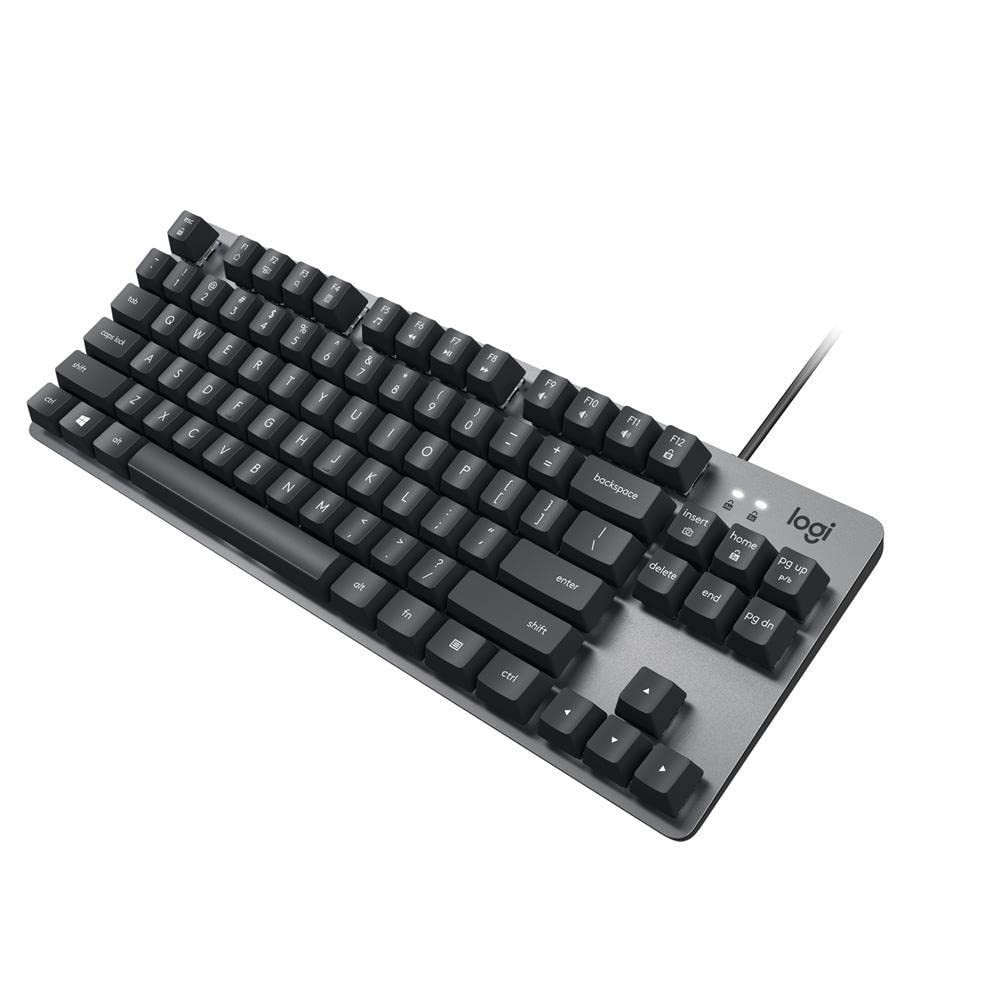 Logitech K835 TKL Wired Mechanical Keyboard with Aluminum Frame and Linear Red