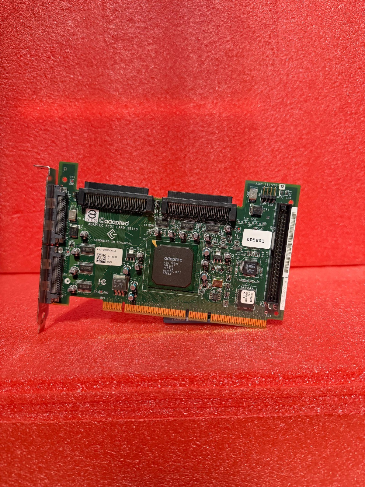 Dell Adaptec ASC-39160 Ultra160 SCSI HBA PCI-X Card Adapter PCI R5601 0R5601