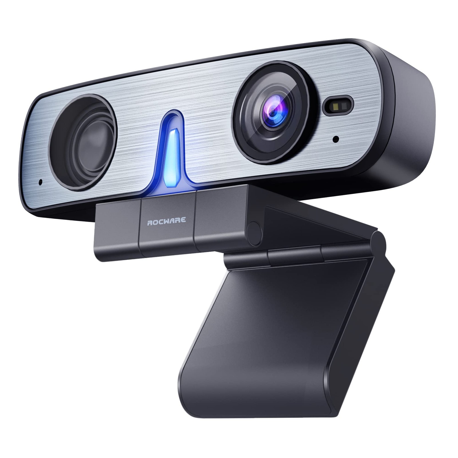 RC08 2K Webcam with Speaker, Webcam for PC, HD Web Cam with Noise Reduction M...
