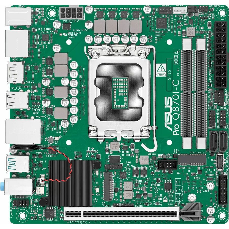 ASUS Pro Q870I-C-CSM Intel Q870 LGA-1851 Mini ITX Business Motherboard DDR5 PCIe