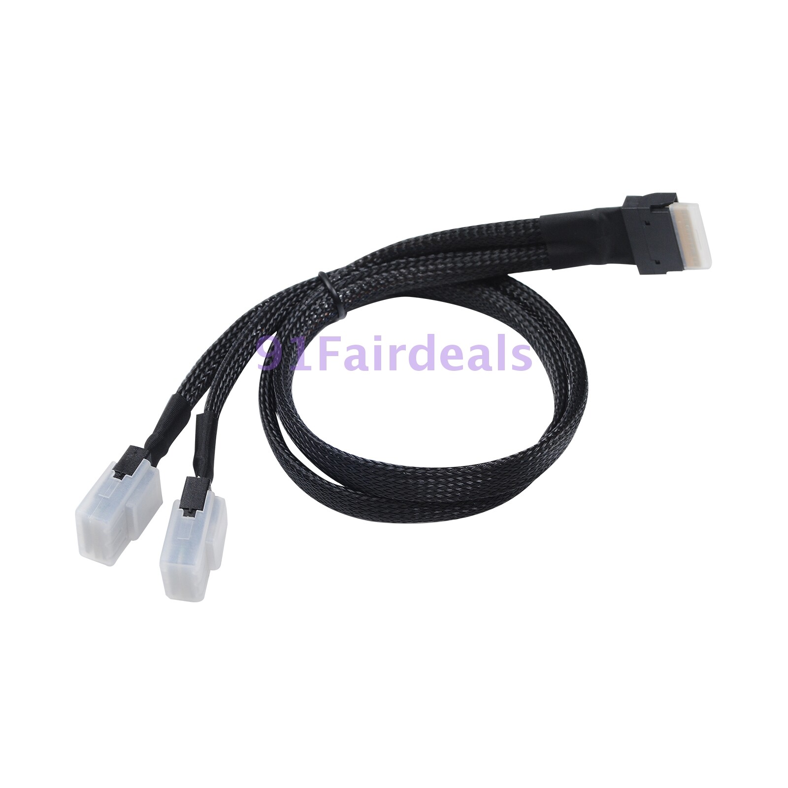 SFF-8654 8i 74pin PCI-E Ultraport Slimline SAS Slim 4.0 to Dual SFF-8087 Cable