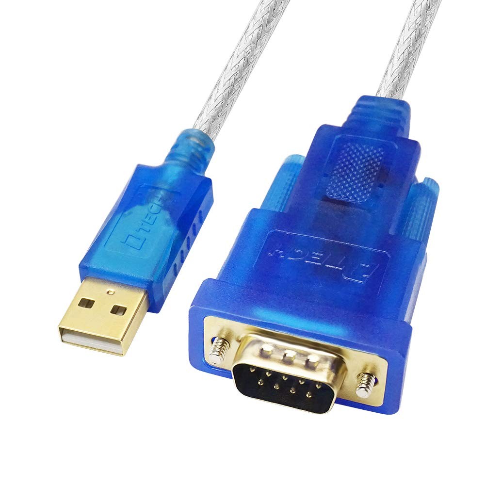 DTECH USB to Serial Adapter Cable with RS232 DB9 Male Port FTDI Chipset Suppo...