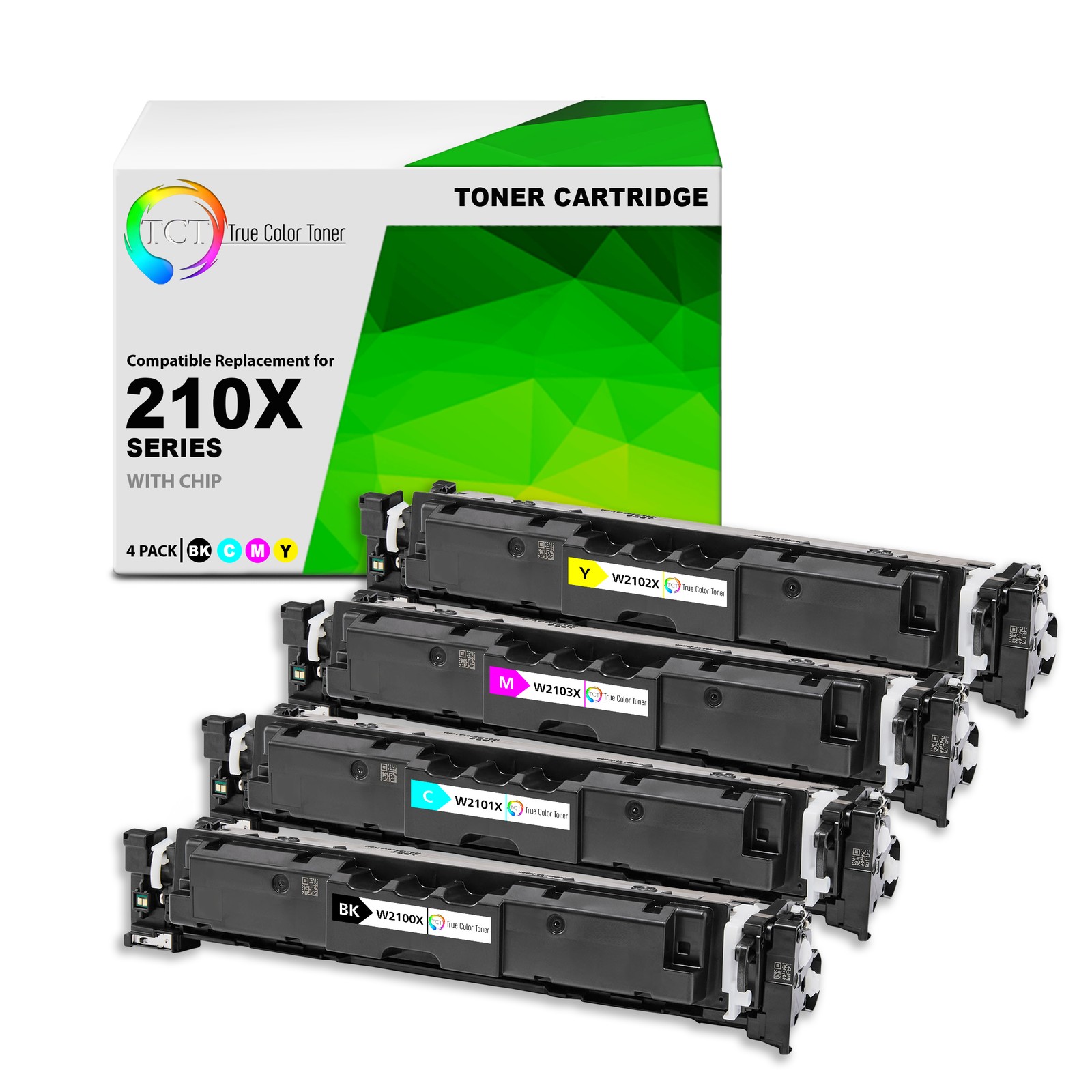 4Pk TCT Premium 210X BCYM HY for Compatible HP LaserJet Pro 4201 Toner Cartridge