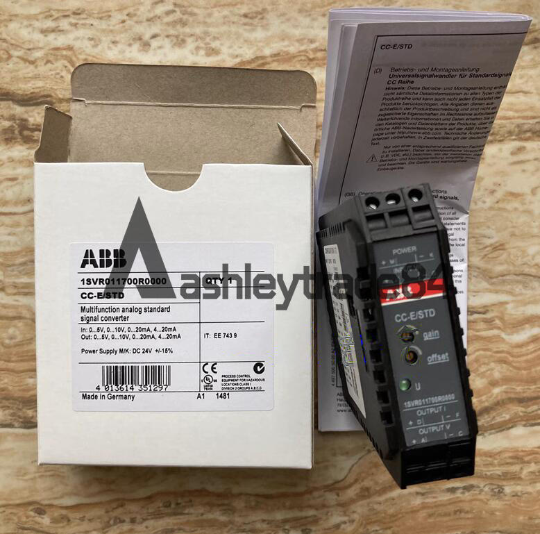ONE NEW ABB signal converter CC-E/STD 1SVR011700R0000