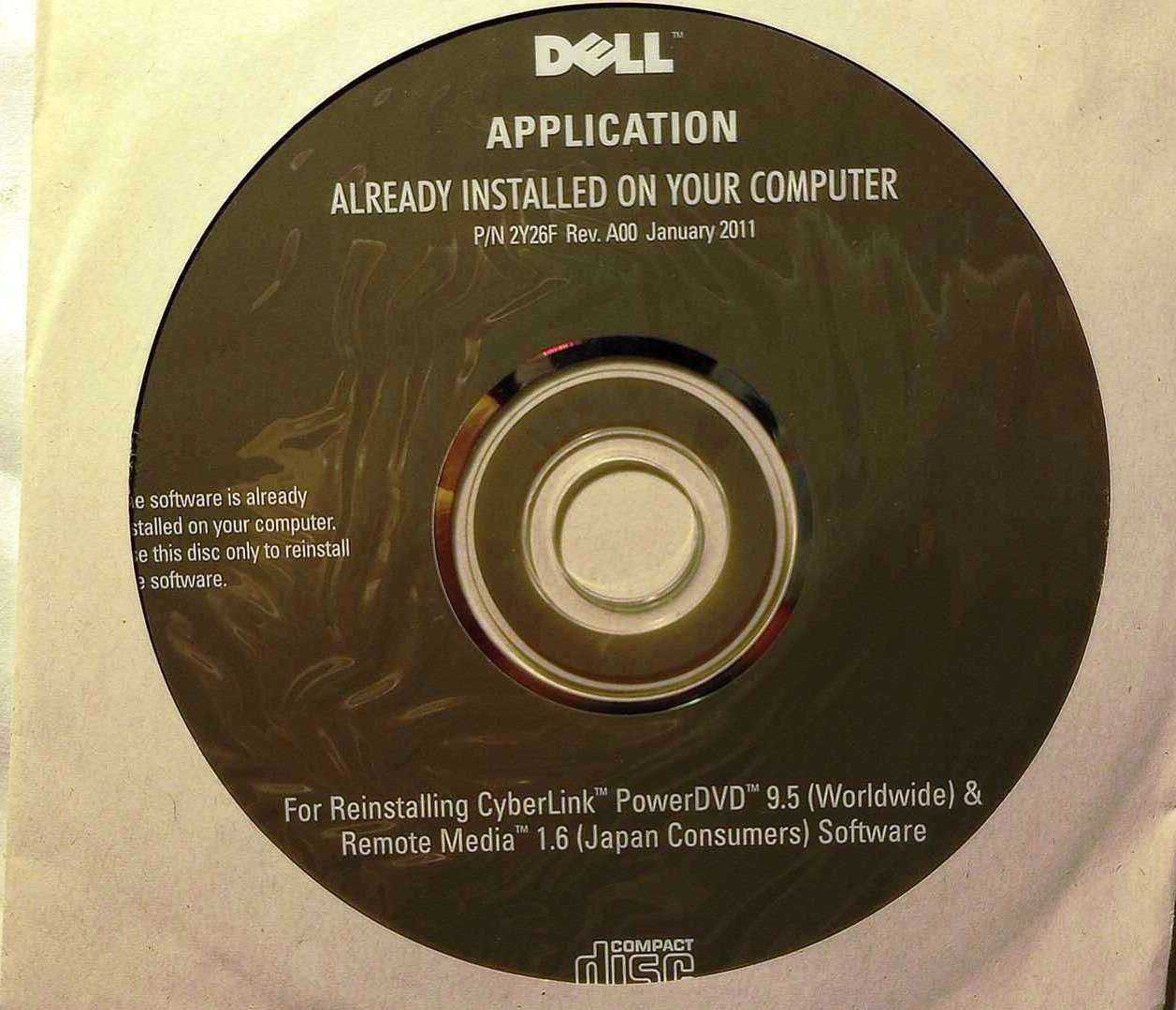 Cyberlink PowerDVD 9.5 & Remote Media 1.6 for Dell