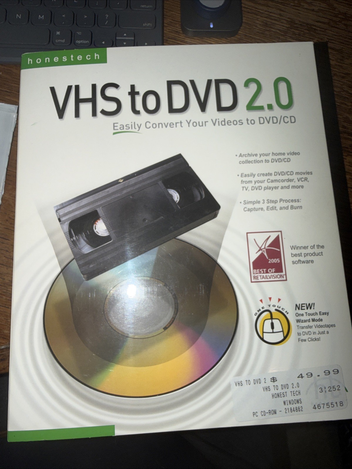 Honestech VHS to DVD 2.0 DVD/CD