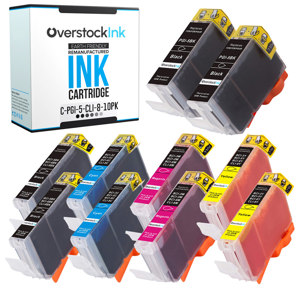 10-PK Compatible OSI PGI-5 and CLI-8 Ink for Canon PIXMA MP950 MP960 MP970 MX850