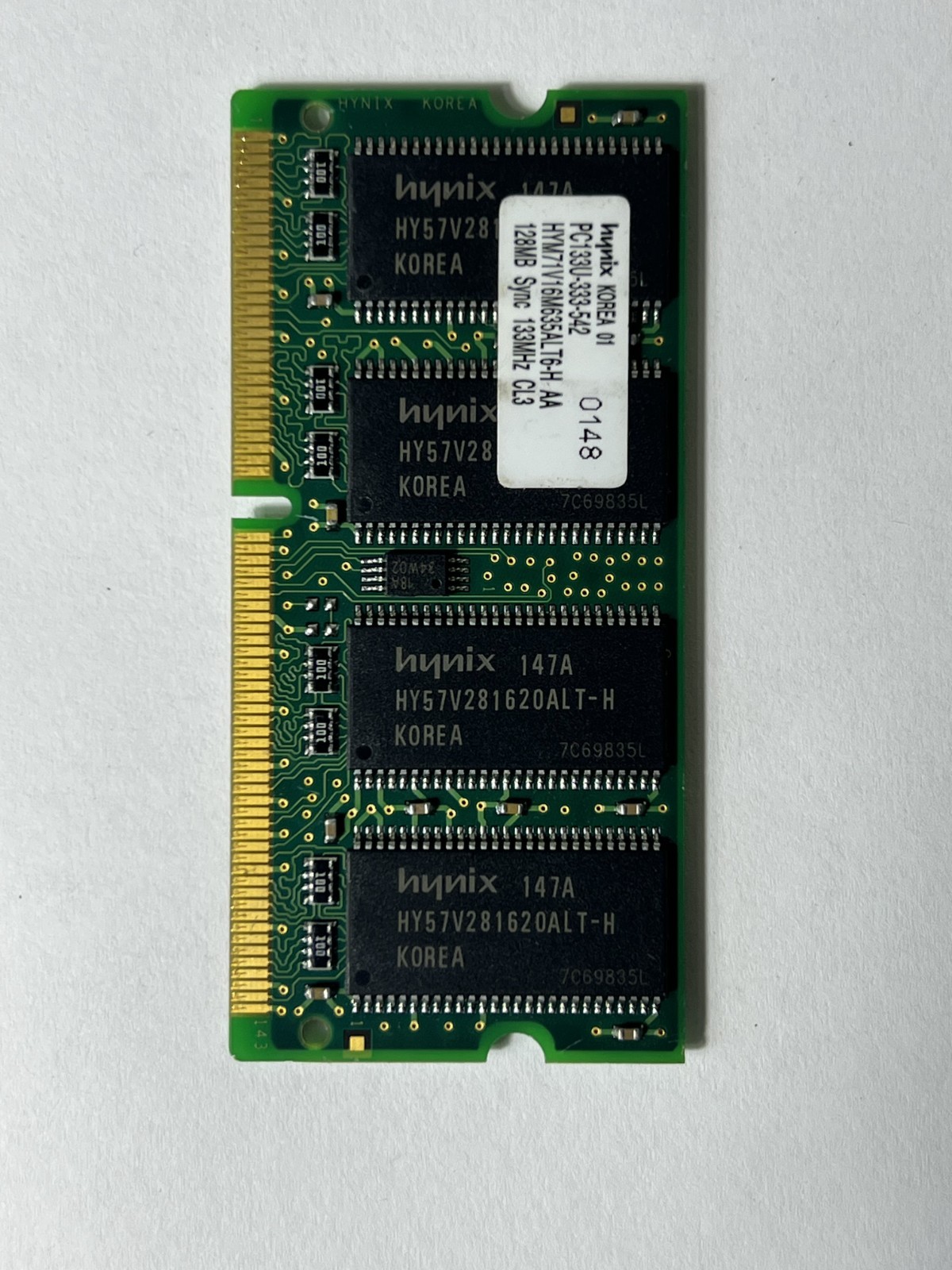 Hynix 128MB Sync PC133U-333-542 HYM71V16M635HCLT6-H AA 133 MHz Z CL3