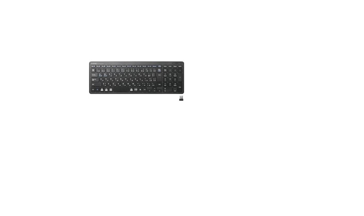 ELECOM Wireless Keyboard Compact Numpad Thin Silent Black TK-FDP099TBK
