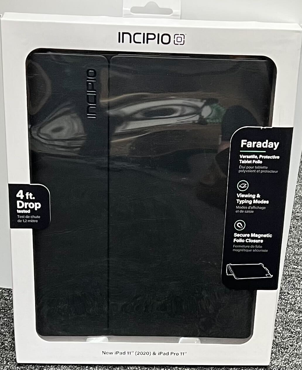 Incipio Faraday Case for iPad 11" 2020 & iPad Pro 11" - Black