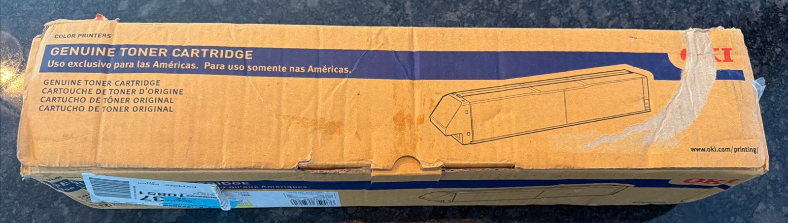 OKI High Capacity YELLOW Genuine Toner Cartridge C931 C941 p/n 45536513