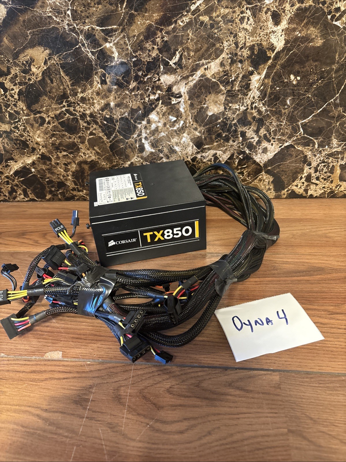Corsair TX850 Power Supply PSU 24 pin 8 pin 4x8 pin Pcie 8 Sata 8 Molex 2xFloppy