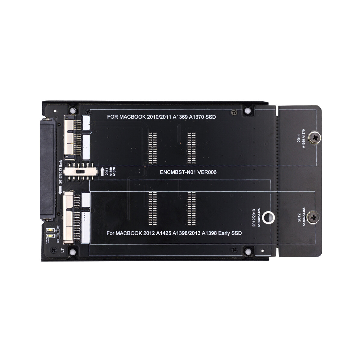 CY 2.5inch SATA 22Pin to 12+6Pin 17+7Pin 2010 2011 2012 Mac SSD Case Enclosure