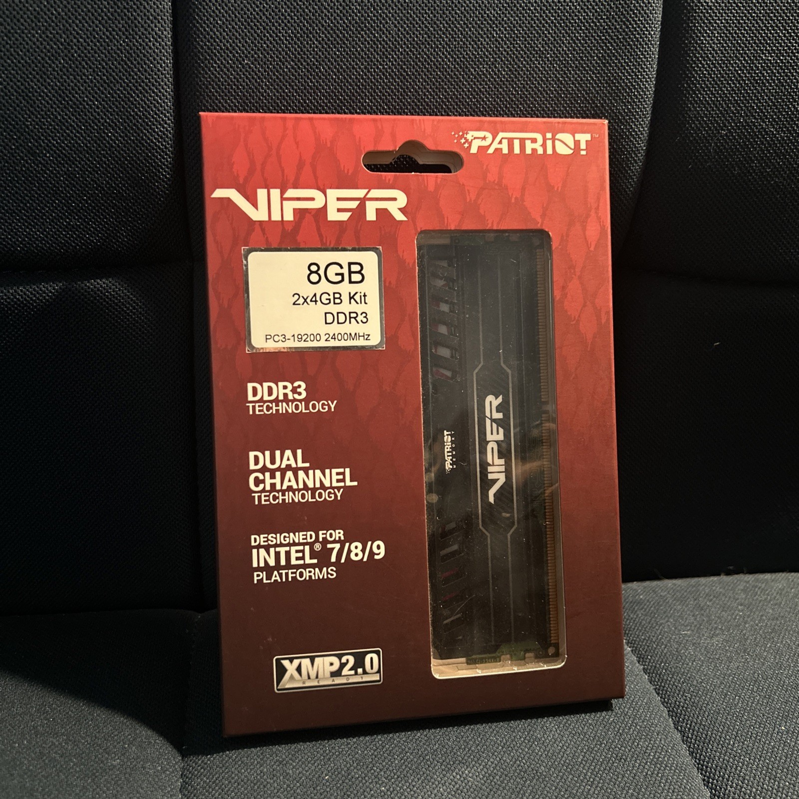8GB 2x4GB Kit DDR3 Ram Memory (Viper Patriot) Designed For Intel 7/8/9 Platforms
