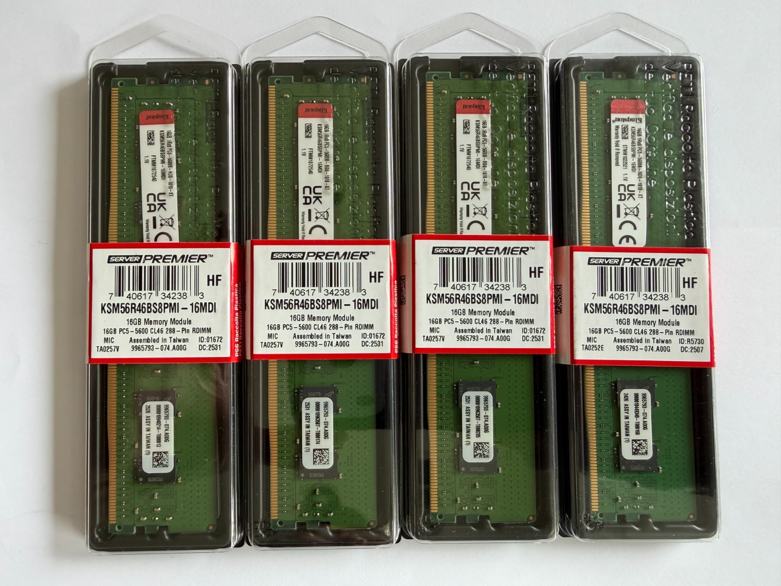 New sealed Kingston KSM56R46BS8PMI-16MDI  RAM Server DDR5 RDIMM Per module