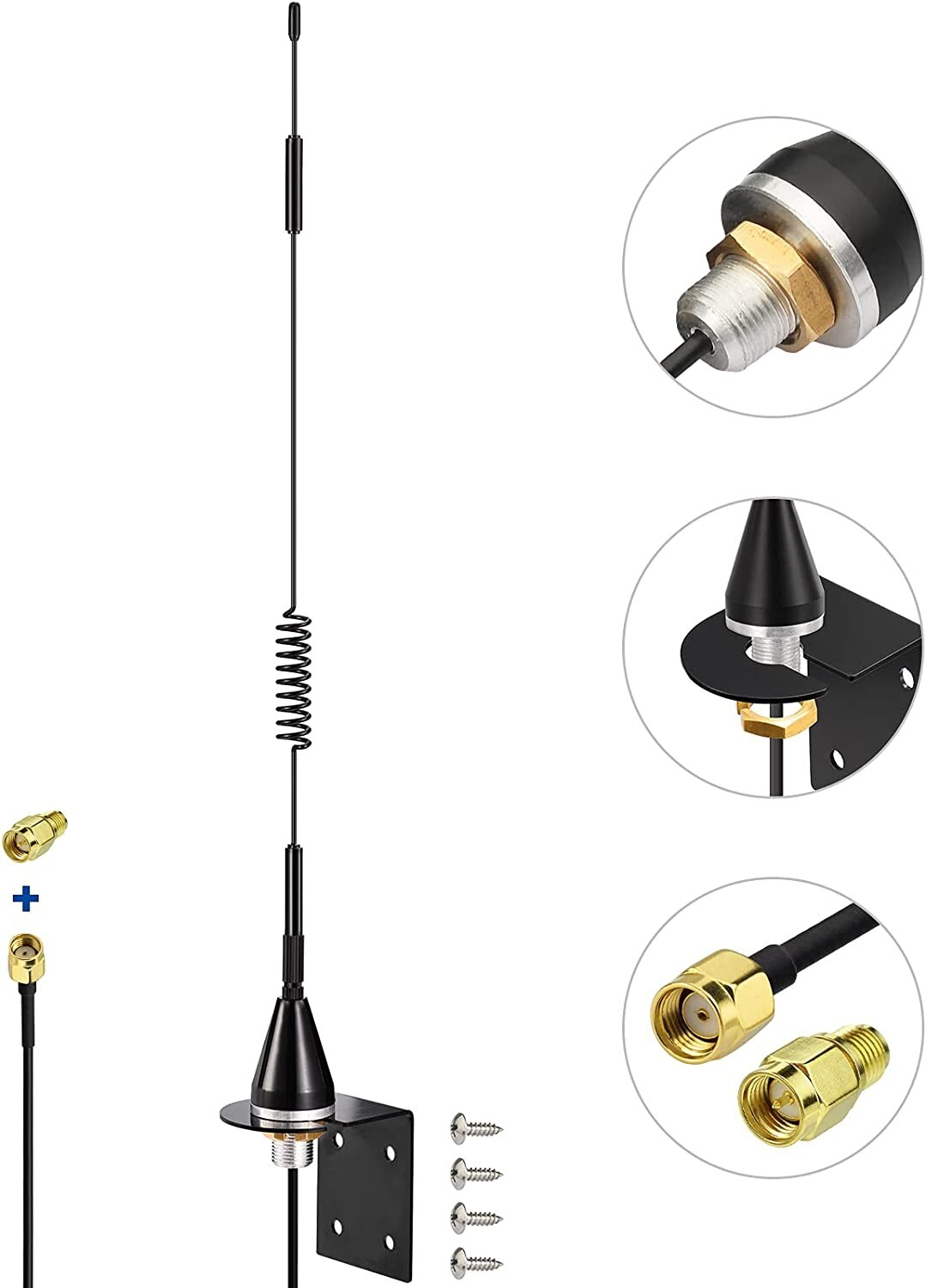 Bingfu 4G SMA RP-SMA Antenna 7dBi Outdoor for Spypoint Link Micro Covert Spartan