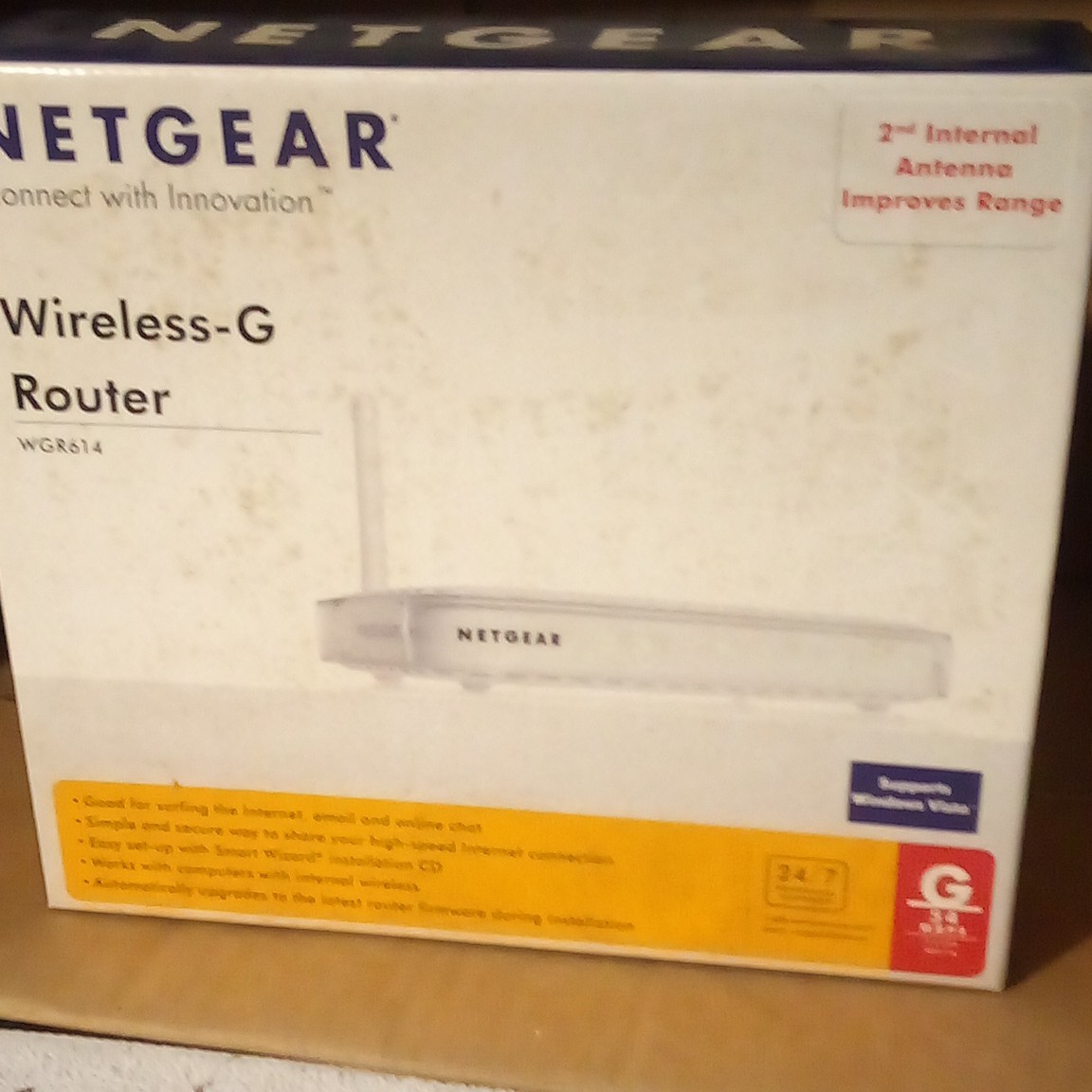 NETGEAR WGR614 v9 Wireless-G Router 54 Mbps 4-Port Ethernet Firewall White