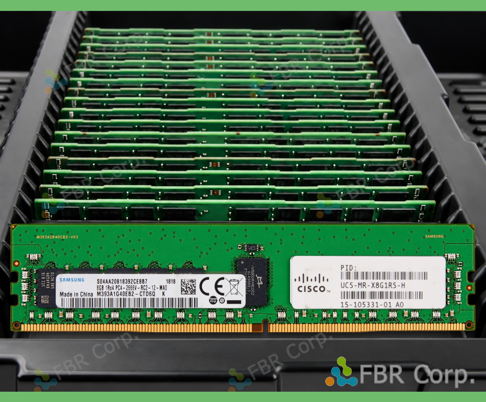 Grade A Samsung Cisco 8GB PC4-2666V DDR4 1Rx4 RDIMM RAM M393A1G40EB2-CTD LOT