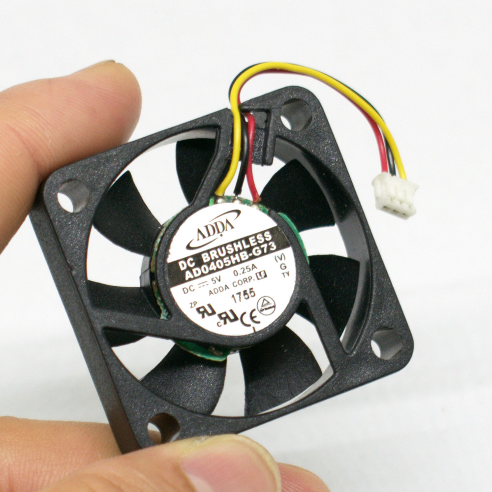 10pcs ADDA AD0405HB-G73 40x40x10mm 4010 5V 0.25A 3pin 7 Blades DC Brushless Fan