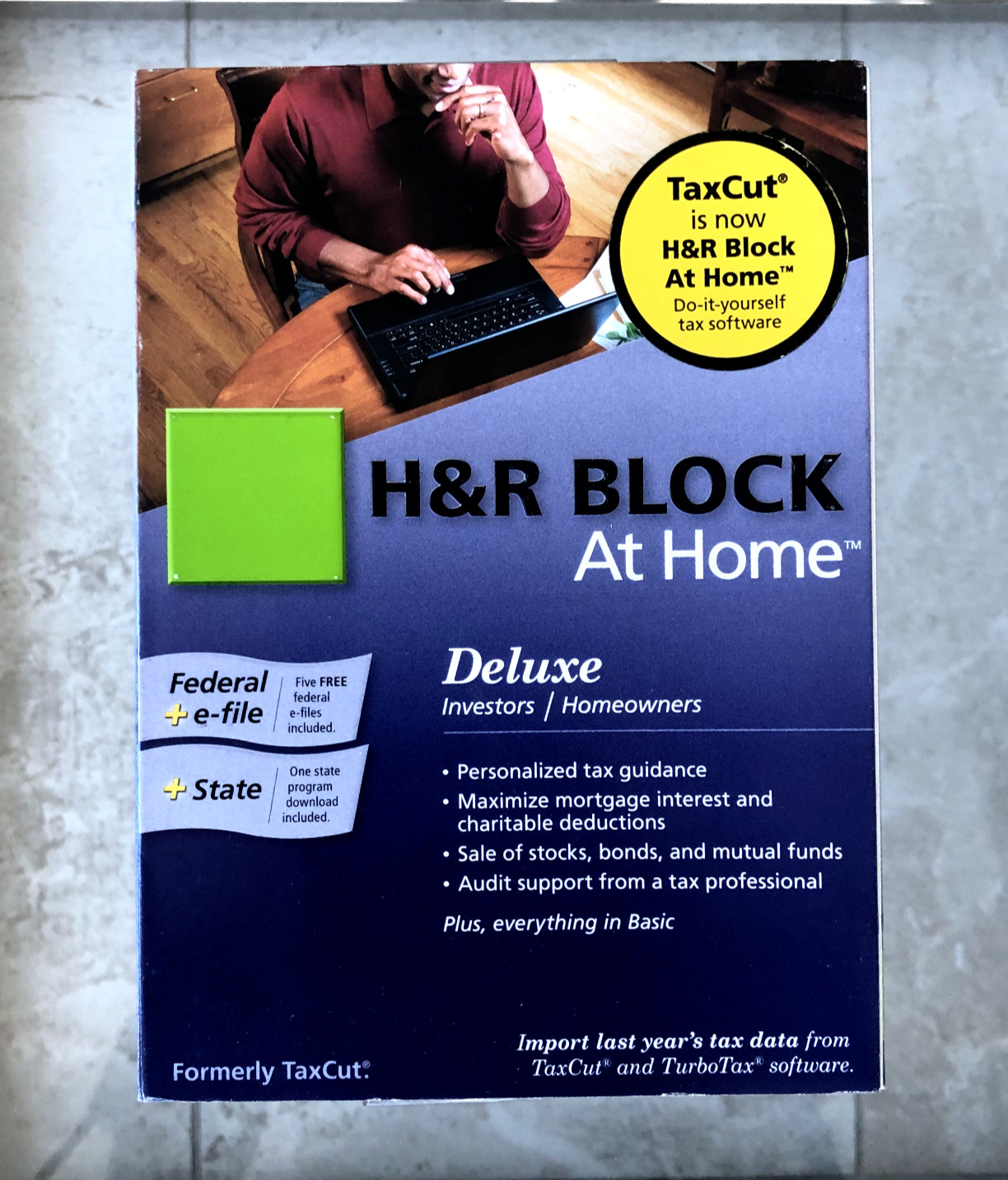 H&R Block at Home 2009 Deluxe Investors/Homeowners for Windows & MAC