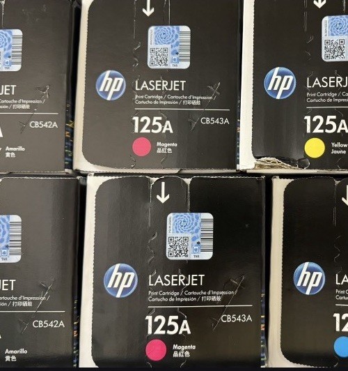 HP 125A CB543A Magenta Toner Cartridge LaserJet CP1215 CM1312 Original Lot of 2