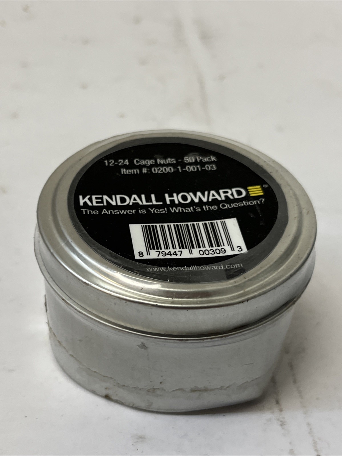 Kendall Howard 12-24  Cage Nuts - 50 Pack USA Made 0200-1-001-03