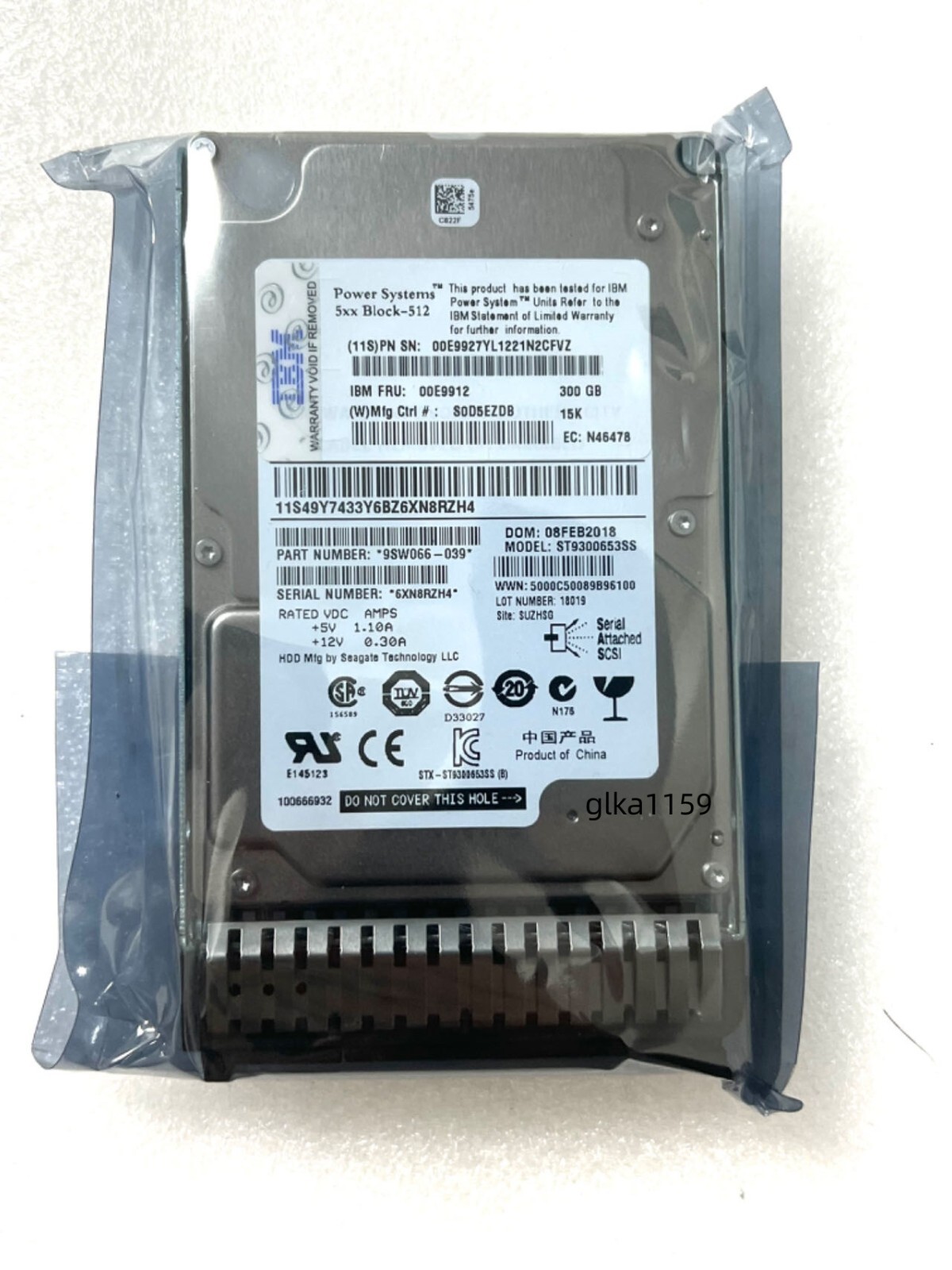 Compatible NEW IBM 00E9912 00E9927 300GB 15K RPM 2.5" SAS 6Gbps SFF HDD