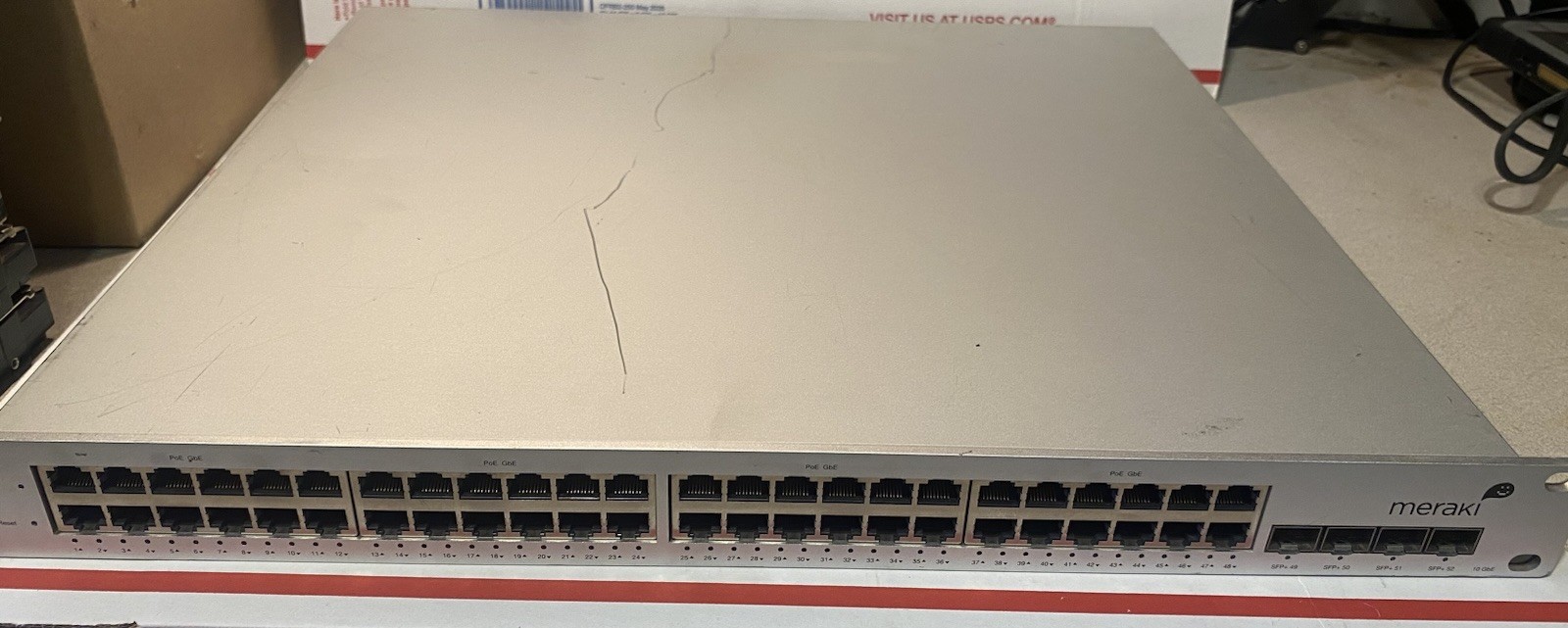 Cisco Meraki MS42P Cloud Managed 48 Port GigE POE Switch Unclaimed