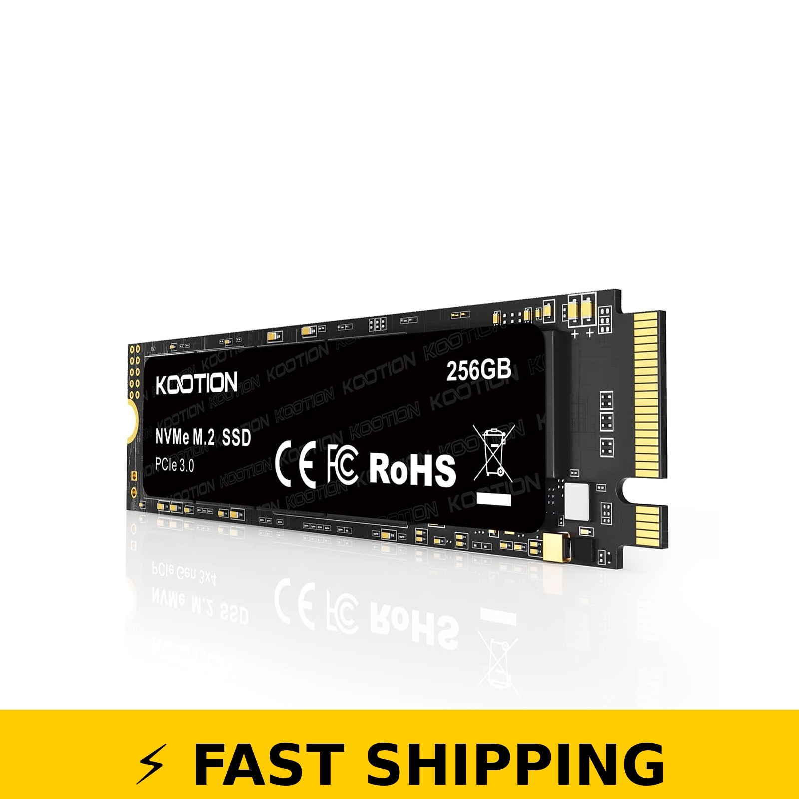 KOOTION 256GB NVMe M.2 PCIe SSD | Up to 3000MB/s | Internal Drive
