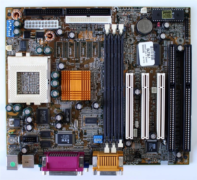 GA5SMM GA-5SMM gigabyte compaq logo system board 3 pci slots 2 isa slots 3 dimm