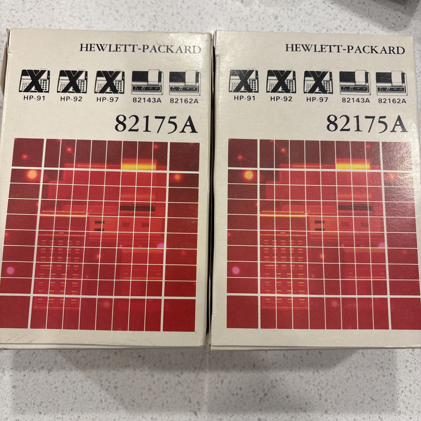 Vintage HP HEWLETT PACKARD 82175A Black Print Thermal Paper 2 Boxes Of 6 Rolls