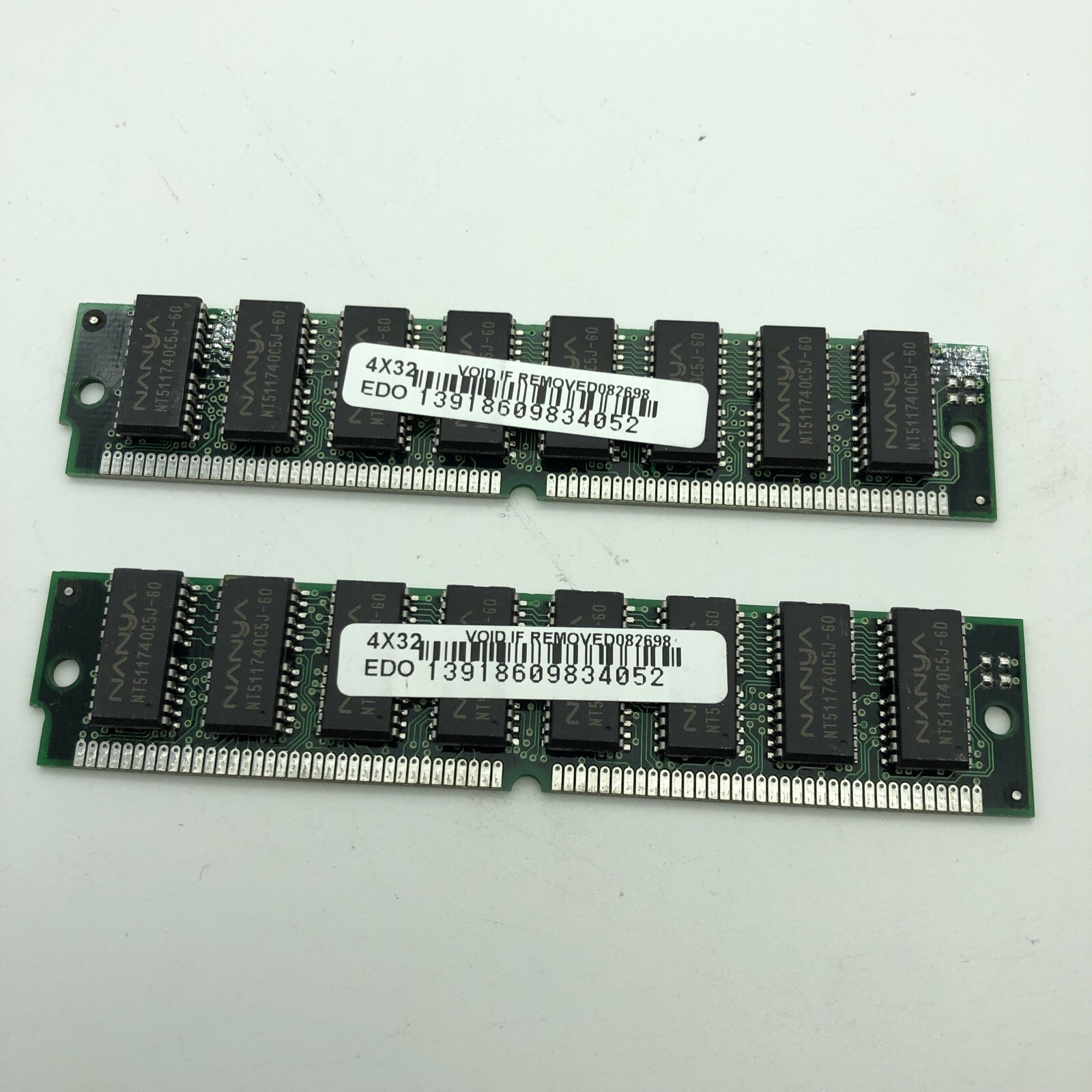 NEW 32MB EDO (2pcs of 16mb) 60NS SIMM 72-PIN 5V 2X32 IBM PC MAC Macintosh *NANYA