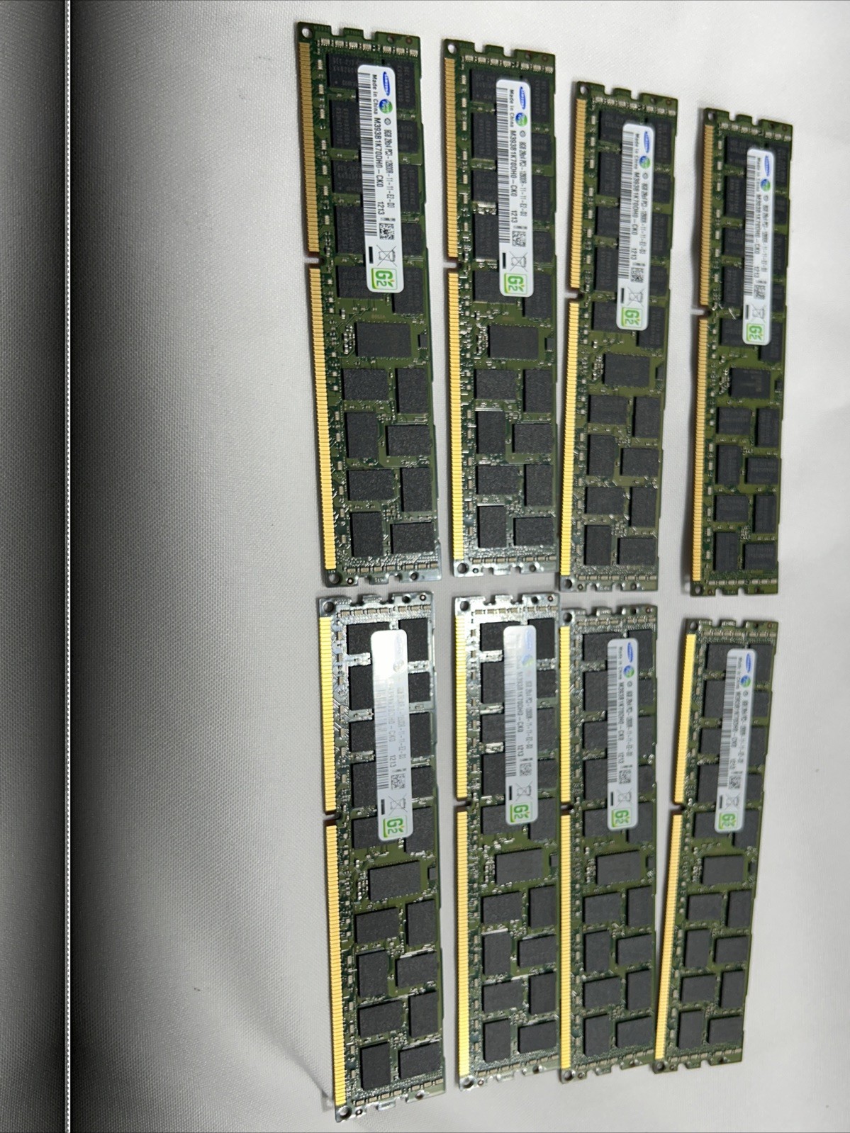 LOT OF 8 Samsung 8GB PC3L-12800R DDR3 ECC Server Memory RAM