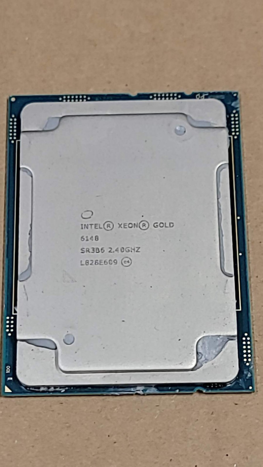 Intel Xeon Gold 6148 2.40GHz 20Core 27.5 MB LGA 3647 CPU P/N: SR3B6
