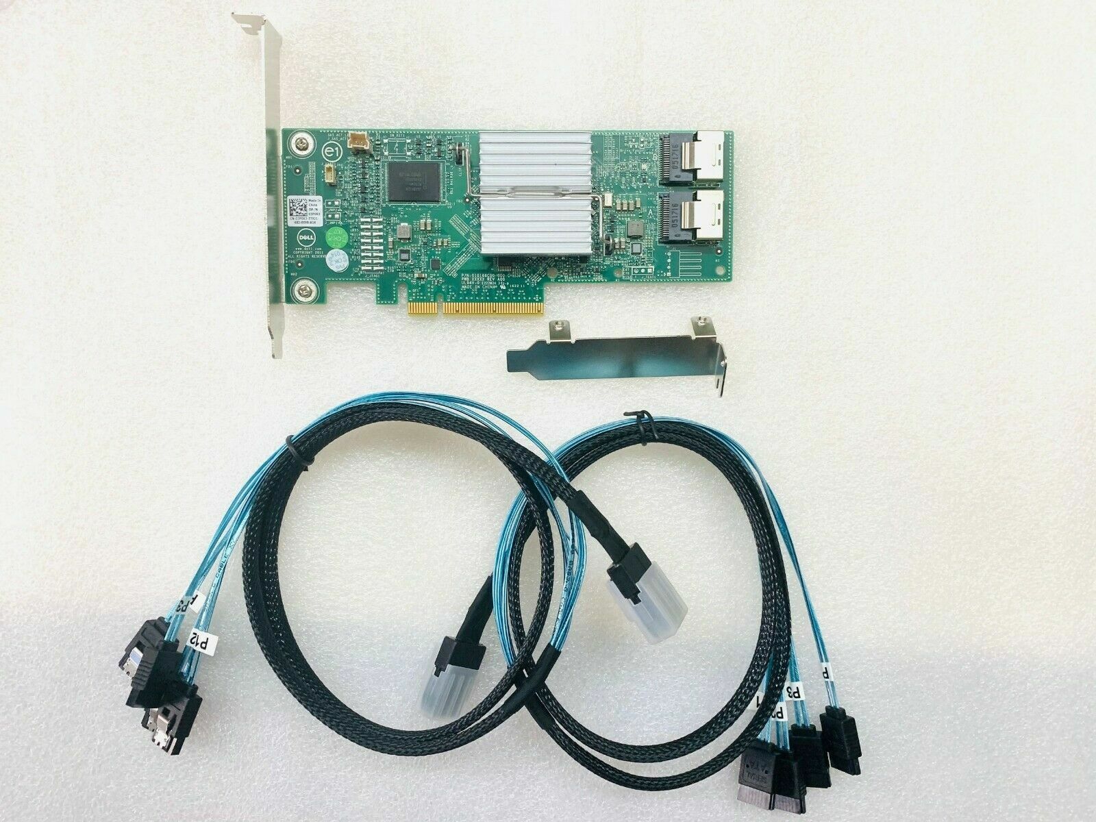Dell H310 6Gbps SAS HBA =(LSI 9211-8i) P20 IT Mode ZFS FreeNAS unRAID + 2* Cable