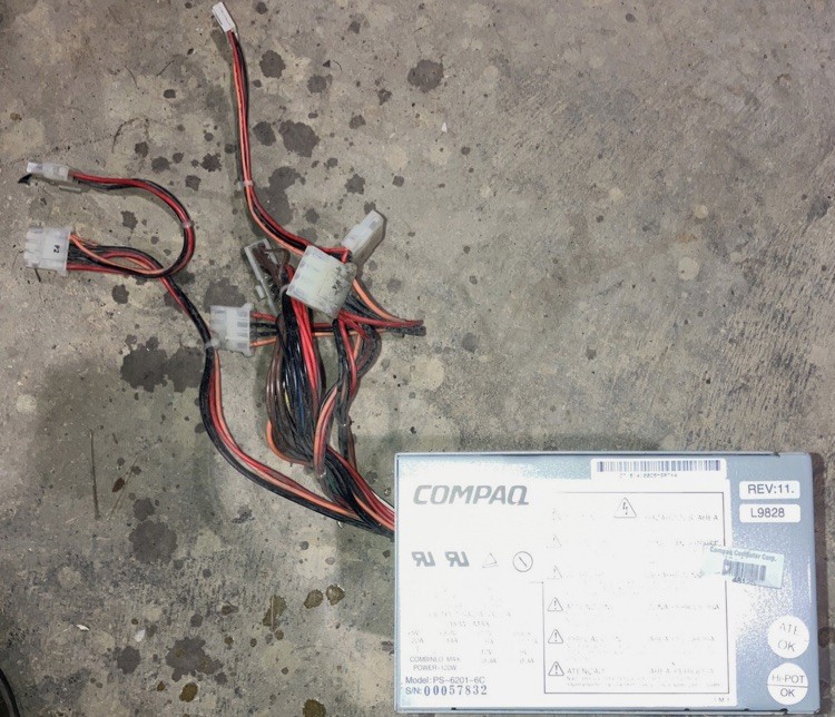 COMPAQ 201828-001 200W 190769-001 PS-6201-6C3 POWER SUPPLY