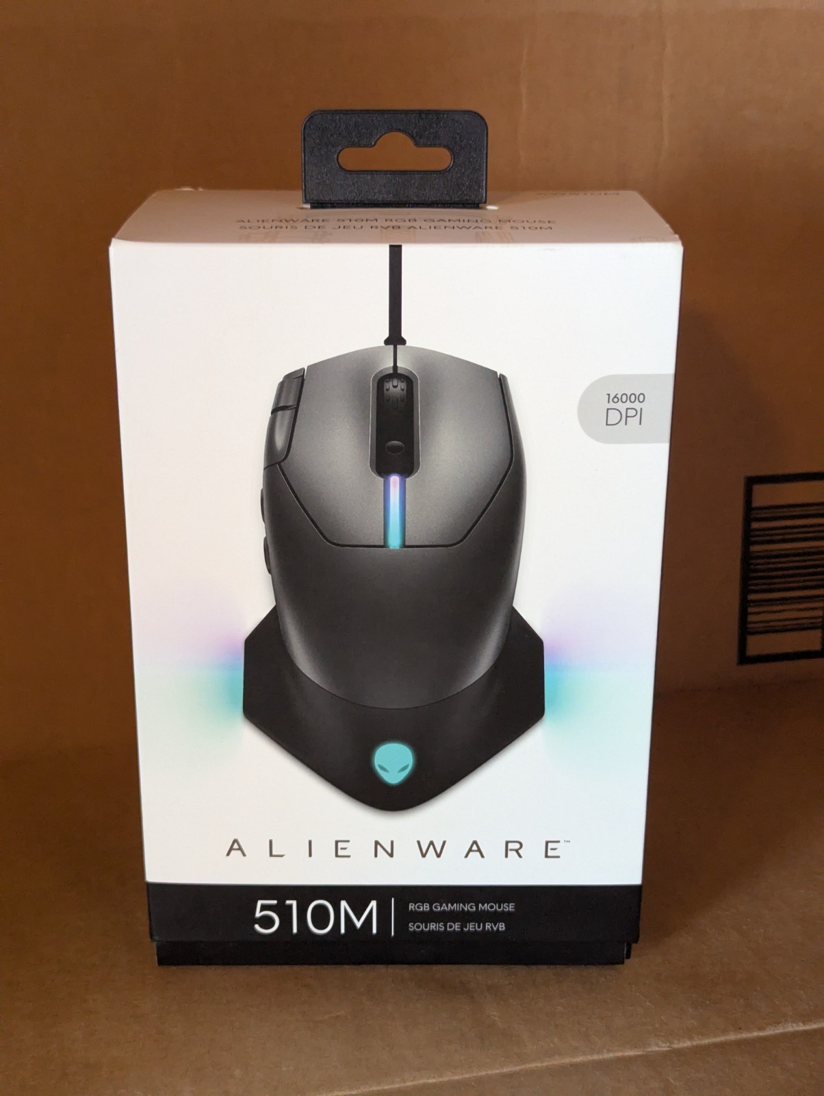 NEW OPEN BOX Dell Alienware AW510M Wired RGB Gaming Mouse 16000 DPI