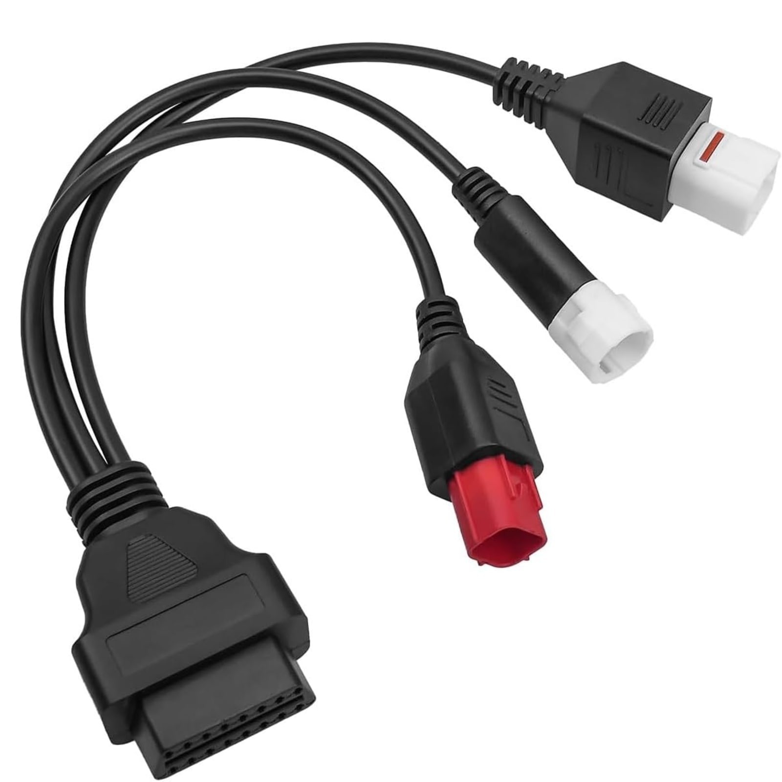 3-in-1 Motorcycle OBD2 Adapter 16-Pin to 3/4/6-Pin for Yamaha Honda KTM CRF