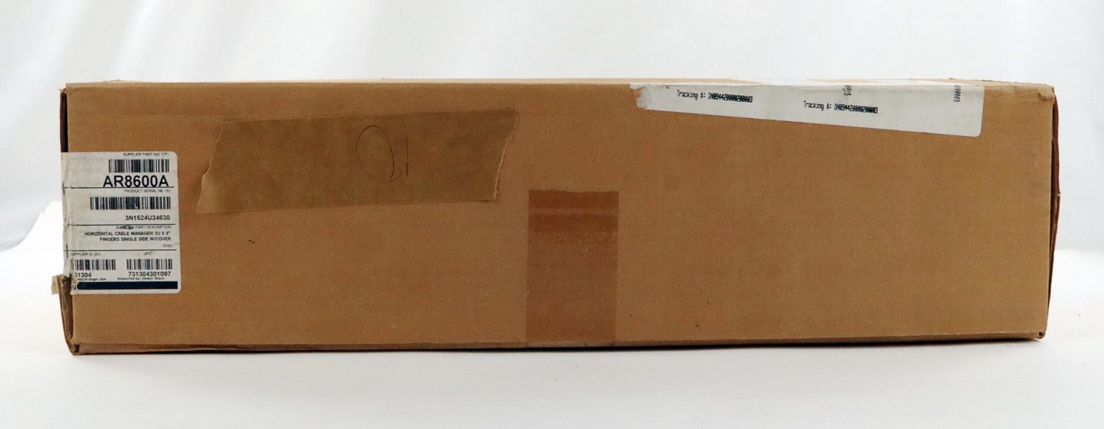 APC AR8600A Horizontal Cable Manager 2U x 4" Fingers Single Side w/ Cover NEW