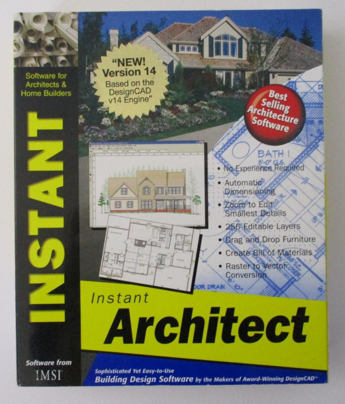 INSTANT ARCHITECT; Version 14; Software From IMSI (2003) For Architects And Home