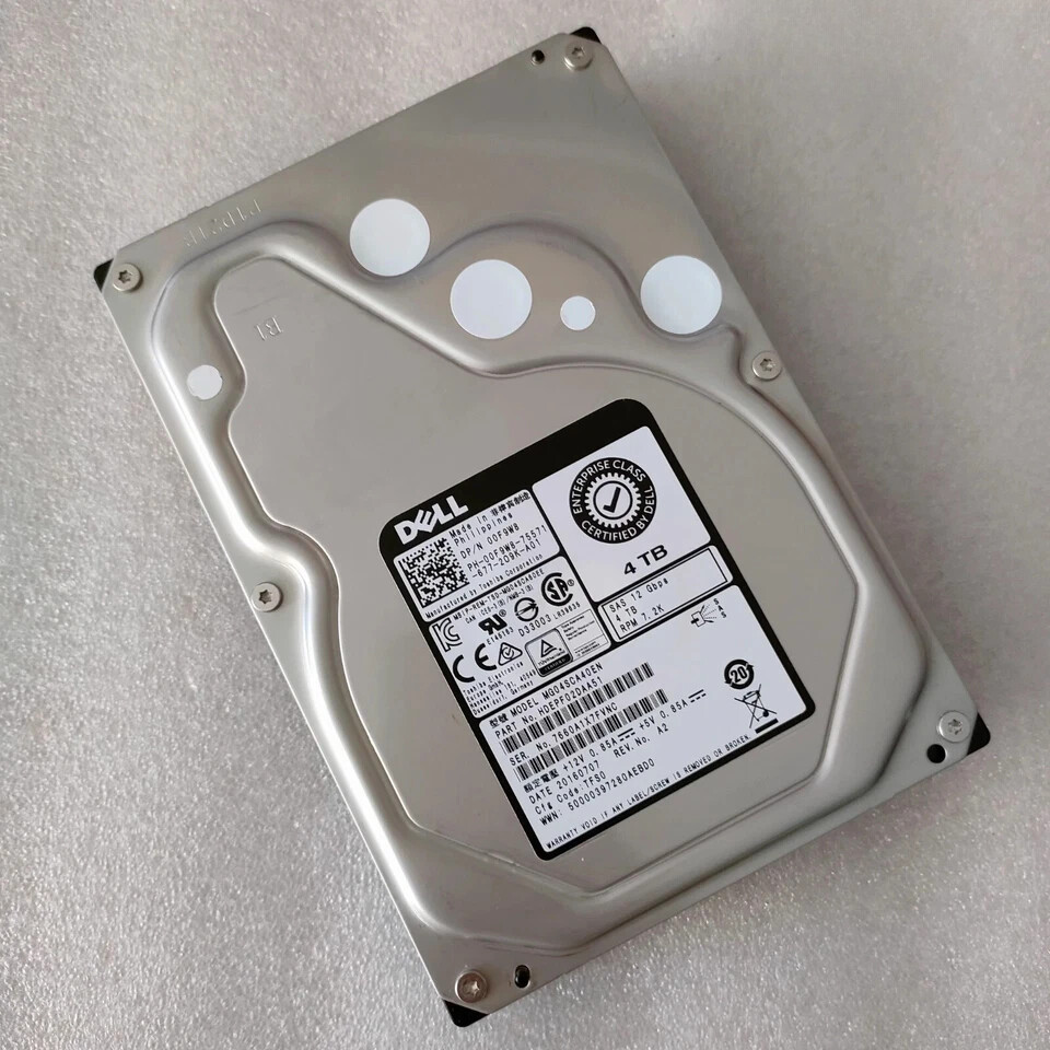 FIT FOR Dell 4TB 7.2K 6G 3.5" SAS HDD 12GYY 012GYY MG03SCA40 w/ Enterprise Drive