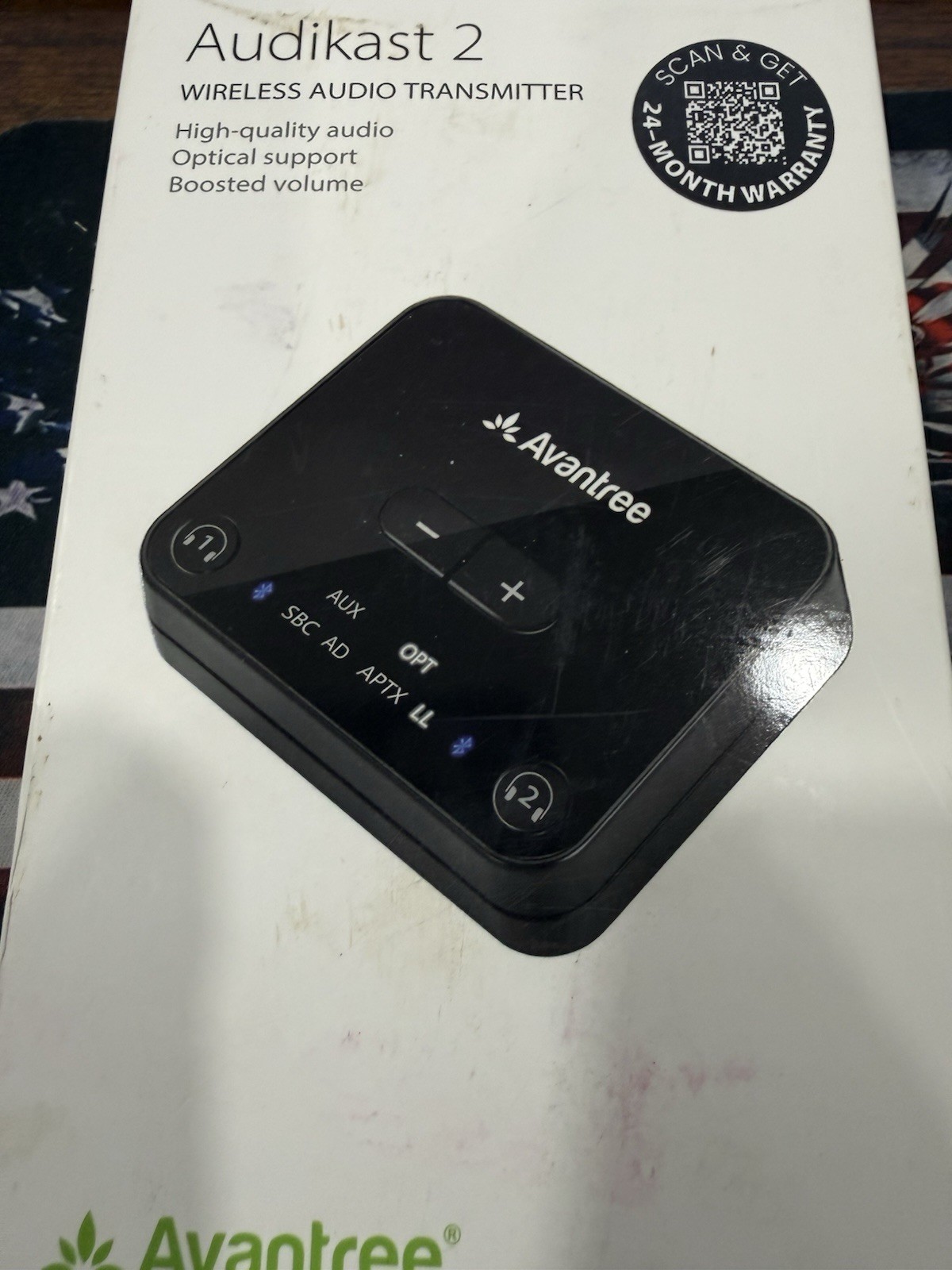 AVANTREE AUDIKAST BLUETOOTH  TRANSMITTER - NEW IN BOX