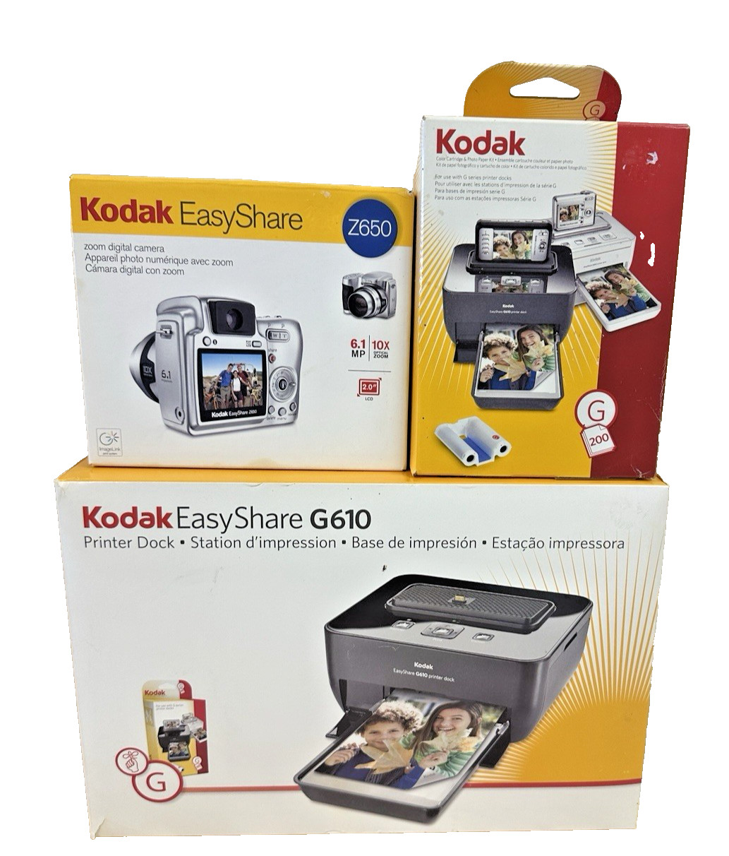 Kodak Easy Share G610,Z660 Photo Package with G200 Paper Bundle.