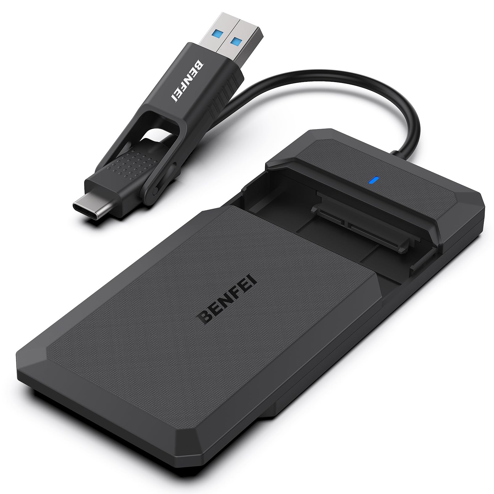 BENFEI 2.5 Inch SATA to USB Tool Free External Hard Drive Enclosure, USB...