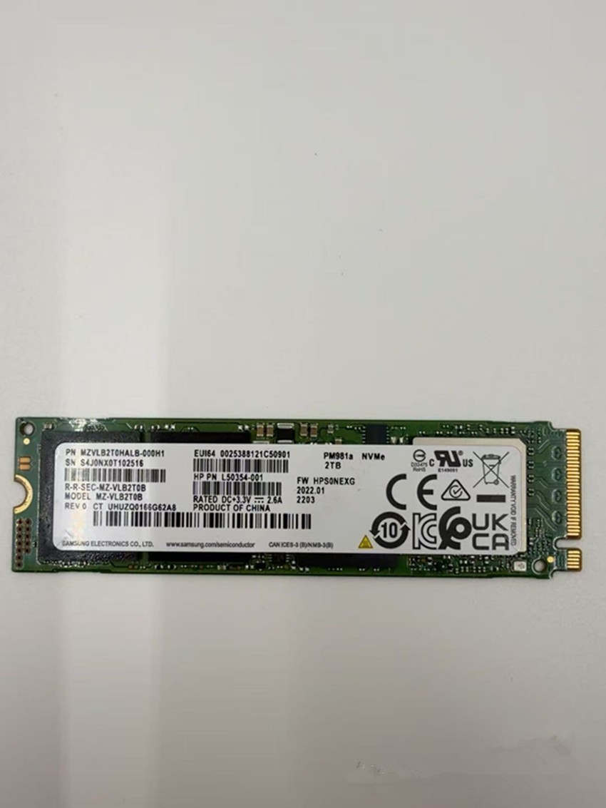 SAMSUNG PM981A 2TB NVME M.2 SSD SOLID STATE DRIVE MZ-VLB2T0B  MZVLB2T0HALB