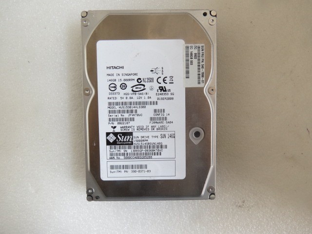 ORACLE 390-0371 Hitachi HUS153014VLS300 HUS1514SBSUN146G (146GB - 15000 RPM - SA