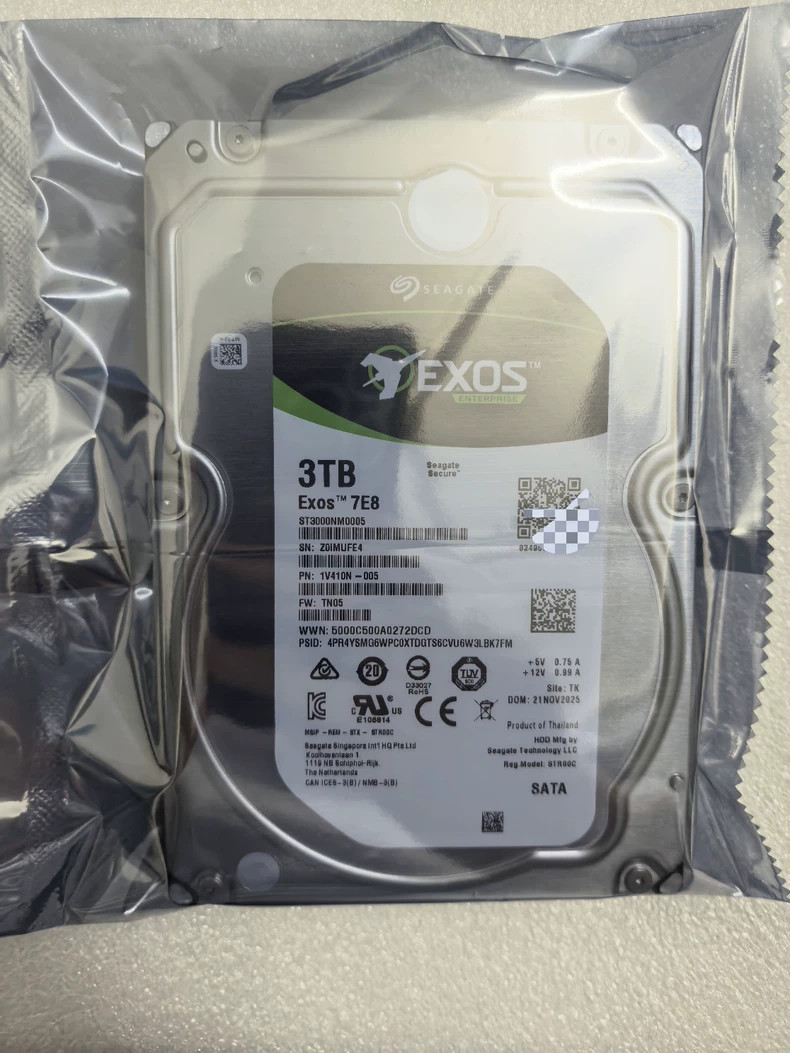 FIT FOR ST3000NM0005 Seagate 3TB 7200RPM 3.5“ SATA 6.0 GB/s 128 Hard Drive