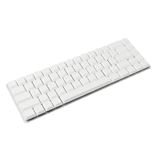 YMDK White 116 Ultra Slim MX Low Profile Blank PBT Keycaps for MX 61 64 68 75 84